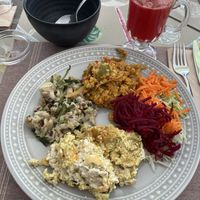 a good vegan buffet … every day different 🌱❤️  at Kansha in Fatima