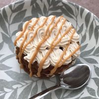 Cookie and peanut butter cake   at Kansha in Fatima