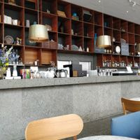 The bar at PM & Friends Bar in Vaxjo
