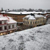 Nice winter view at PM & Friends Bar in Vaxjo