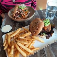 I love burgers at Cafe Nowa in Petersham