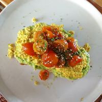Scrambled tofu at Crate Cafe in Canggu