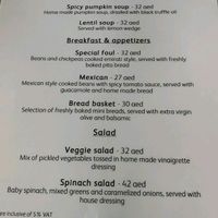vegan menu side 2 at Tawa Bakery in Abu Dhabi