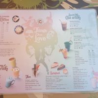Menu backside at Bagels & Beans in Alphen Aan Den Rijn