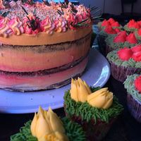 Pina Colada Sunrise cake at Martens hus in Nykoping