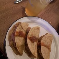 Quesadillas con papas y frijoles at La Neta in Copenhagen