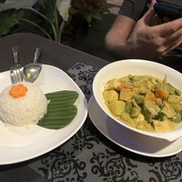 Green curry  at Thai Herb in Khao Sok