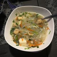 Noodle soup  at Thai Herb in Khao Sok