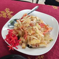 Glass noodles and veg at Thai Herb in Khao Sok