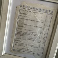 old menu  at Ginko in Graz