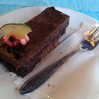 Yummy chocolate cake at Ginko in Graz