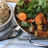 Vegetable Curry with Brown Rice at Sesame Asian Kitchen in Ashland