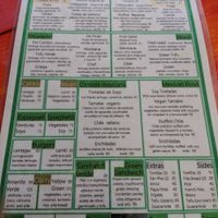 Menu at Jardin La Reserva Restaurante in San Cristobal De Las Casas