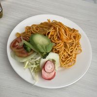 Tomato pasta w salad  at La Delicia in Abancay