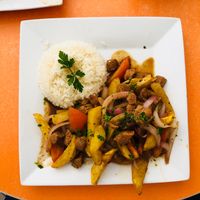 Lomo Saltado  at La Delicia in Abancay