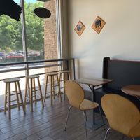 Lots of chairs and outlets for working  at Tina's Symphony Bakery in Chino