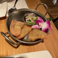 Samosas at Sweet Basil Thai Cuisine in Foster City