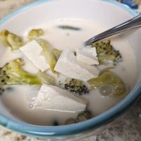 Lemongrass soup with tofu and veggies at Sweet Basil Thai Cuisine in Foster City