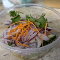 Cucumber salad at Sweet Basil Thai Cuisine in Foster City