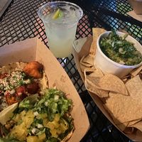 Falafel & cauliflower taco with chips & guac  at Bull Street Taco in Savannah