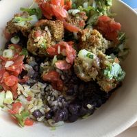 Vegan falafel bowl, absolutely awesome! Super fresh:)   at Bull Street Taco in Savannah