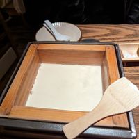 Made at your table inhouse tofu at Sorano in Tokyo