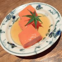 Tomato tofu at Sorano in Tokyo