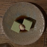 Avocado tofu at Sorano in Tokyo