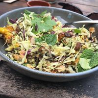 Black wild rice and turmeric cauliflower. Big bowl of nutrition  at Poinciana in Mullumbimby