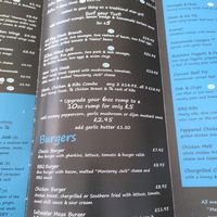 Menu 3 (spring 2021) at The Saltwater Inn in Porthcawl
