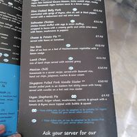 Menu 5 (spring 2021) at The Saltwater Inn in Porthcawl