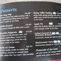 Menu 1 (spring 2021) at The Saltwater Inn in Porthcawl