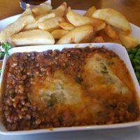 Vegan lentil shepherds pie at The Saltwater Inn in Porthcawl
