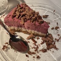 Raspberry hazelnut pie. Amazing. Best vegan dessert I have ever had   at Food For Thought in Williamsburg