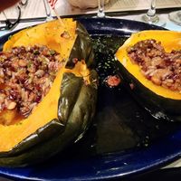 Stuffed acorn squash  at Food For Thought in Williamsburg