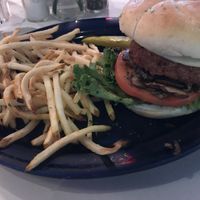 Veggie Burger  at Food For Thought in Williamsburg