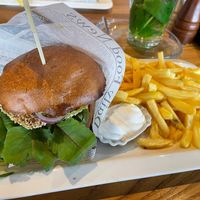 Vegan burger   at Panorama in Winterberg