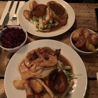 Roast Celeriac and Beet Wellington  at The Spread Eagle in East London