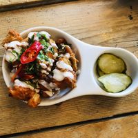 Vegan food at The Spread Eagle in East London