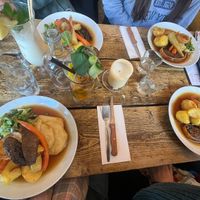 table setting   at The Spread Eagle in East London