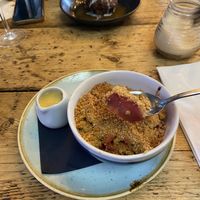 Apple and Blackberry Crumble  at The Spread Eagle in East London