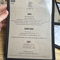 Sunday Menu  at The Spread Eagle in East London