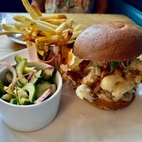 Korean burger  at The Spread Eagle in East London