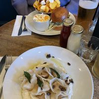 The tortellini on full view   at The Spread Eagle in East London
