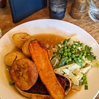 Beet Wellington (look! A vegan Yorkshire pud!) at The Spread Eagle in East London