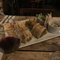 Share plate minus the arancini as they had run out  at The Spread Eagle in East London