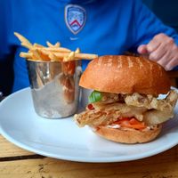 Korean burger at The Spread Eagle in East London