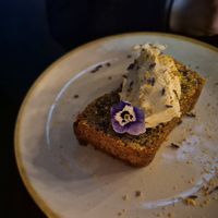London earl gray fog cake at The Spread Eagle in East London