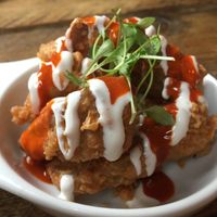 Fried chicken! at The Spread Eagle in East London