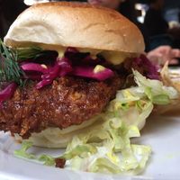 Mfc burger at The Spread Eagle in East London